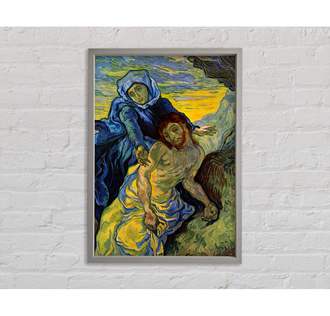 Van Gogh Pieta (von Eugene Delacroix) - Einzelbildrahmen Kunstdrucke auf Leinwand