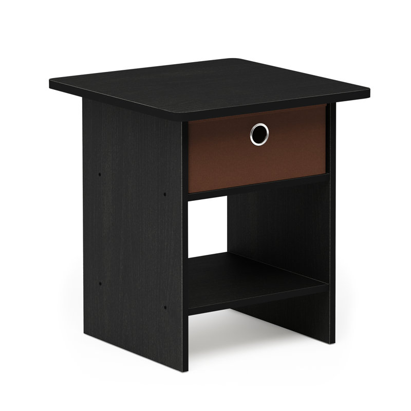 Brigette End Table with Storage, Americano/Medium Brown