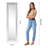 Petrina Glass Rectangle Floor Mirror