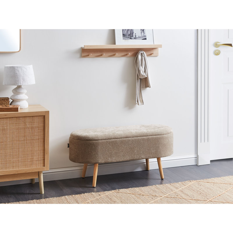 OKLAHOMA Chenille Upholstered Storage Bench