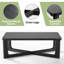 Ensemble de 3 tables de salon en bois massif avec table basse et table de bout pour le salon-618017033-618017078