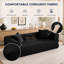 Canapé-lit modulaire convertible 77 po, canapé-lit en velours côtelé à assise profonde avec coussins amovibles pour appartement, salon et chambre d'amis-128973809