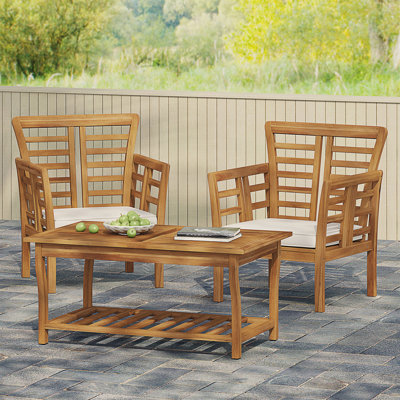 2 CHAISES CLUB CAYDON + TABLE