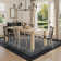 Celeta Washable Striped Living Room Area Rug Non-Slip Berber Stripe Area Rugs for Bedroom