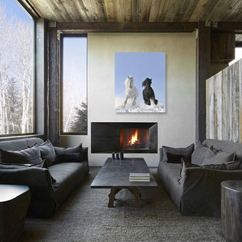 Snow Day Print, 40" H x 30" W x 1.5" D