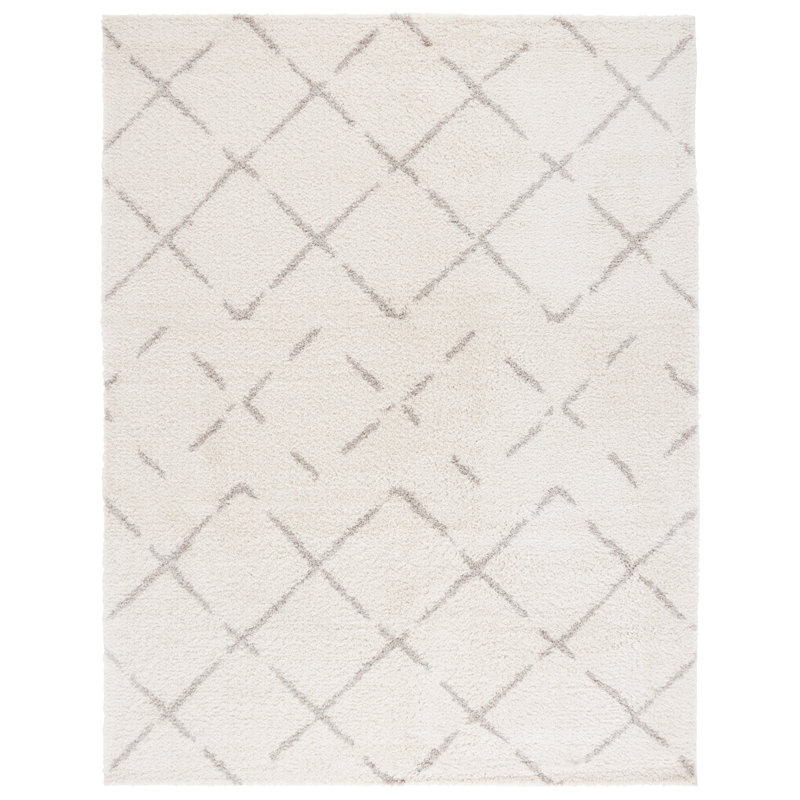 Angelka Performance Rug, Beige/Ivory, Rectangle 8' x 10'