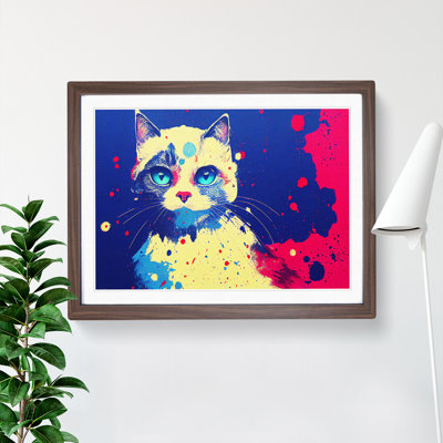 Cat Splash Vol.2 Abstract - Framed Print