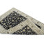 Tapis bleu marine foncé en laine noué à la main BroXislavs 4X6 