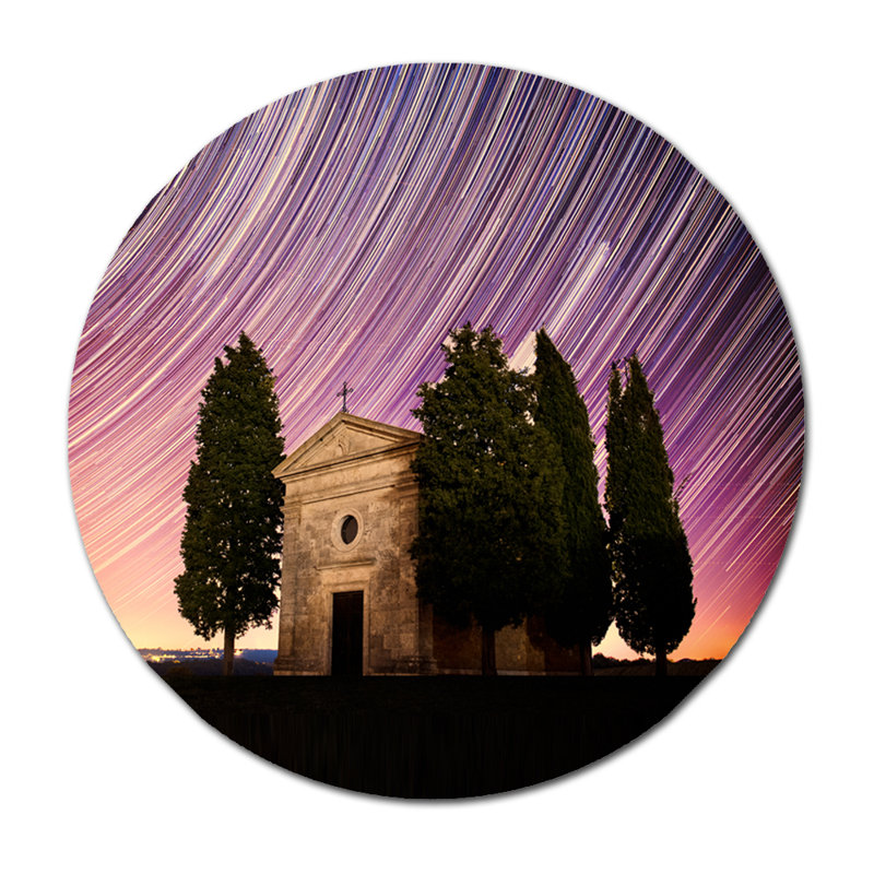 Time Laps Church Print, 24" H x 24" W