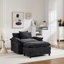 Fauteuil club moderne avec repose-pieds-335454553