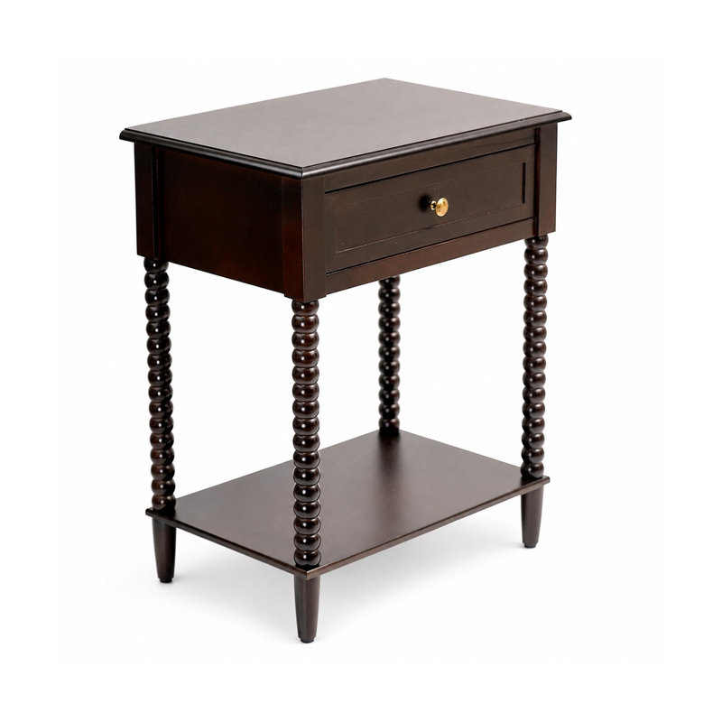  Table de bout Preston Traditional, Dark Brown Wood