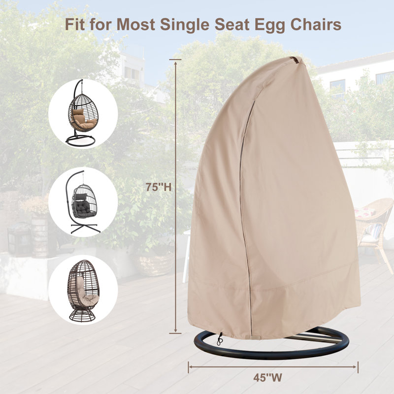 Patio Single Egg Chair Cover