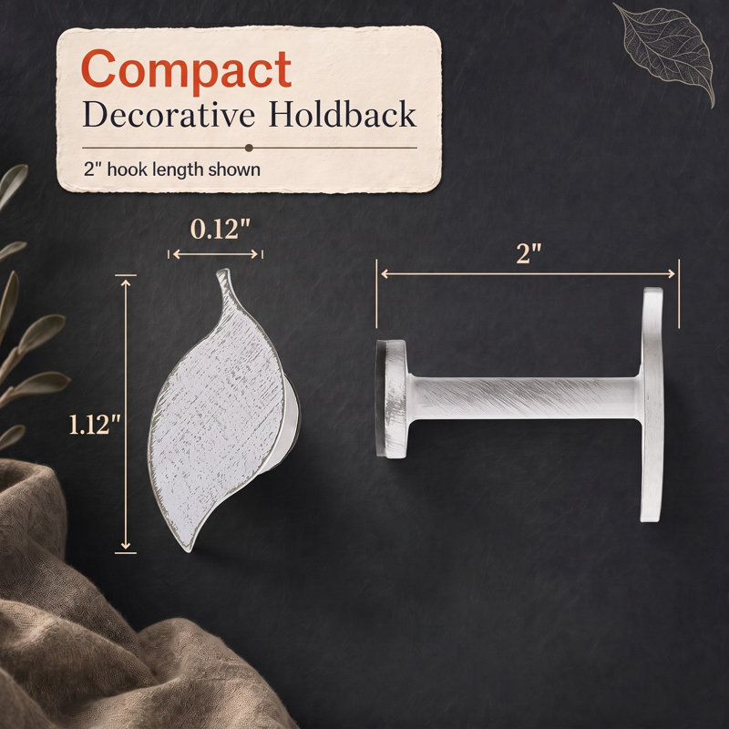 Curtain Holdback, White/Gold