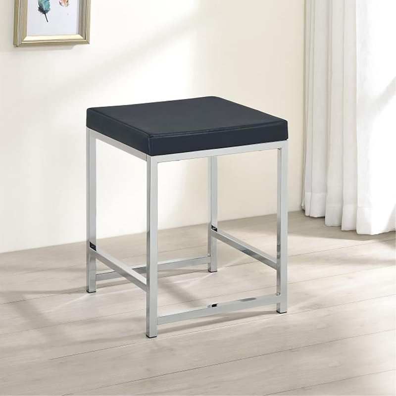 Tabouret de coiffeuse Marlee, Gris foncé