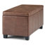 Repose-pieds rectangulaire avec rangement relevable Dover-1897544026