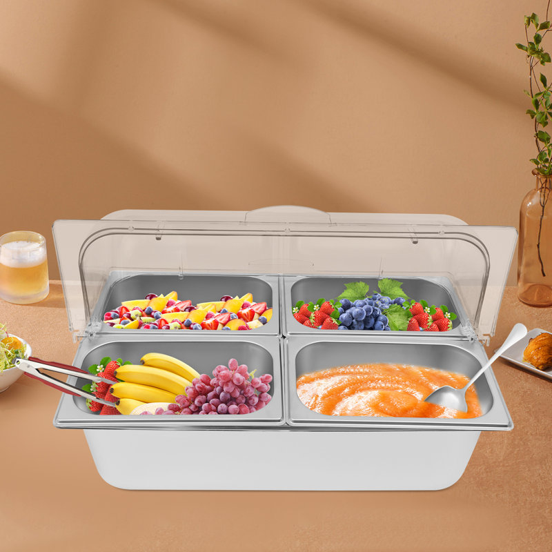 Stainless Steel Food Serving Container Rectangular Food Serving Container With Lid