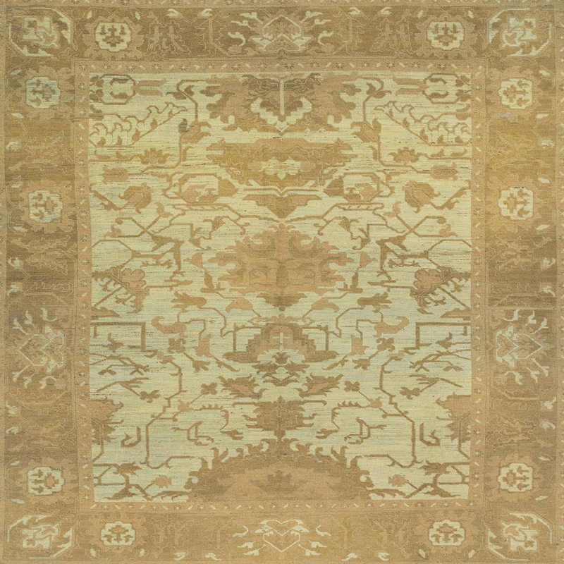 Abstract Indoor Rug, Square 5'