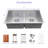 30'' L Undermount Double Bowl Stainless Steel Kitchen Sink