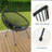 3-Piece Acapulco Wicker Patio Bistro Set with 2 Black Chairs & Glass Table-129231799