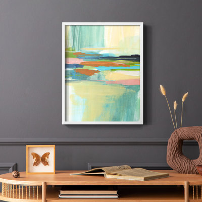 Radiant Horizon I Framed Print - Solid Wood