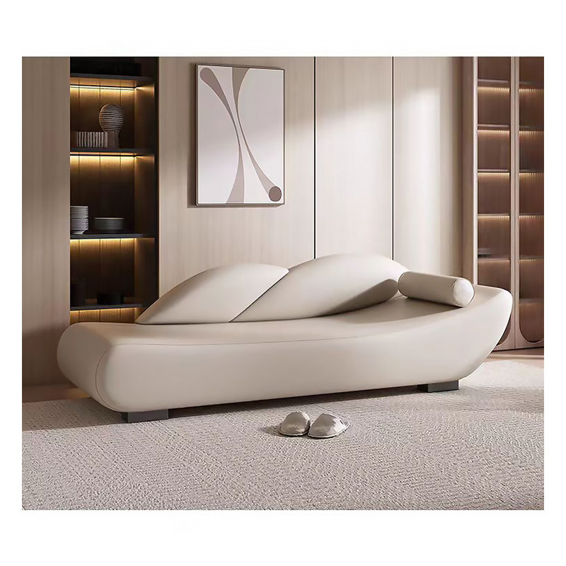 Canapé inclinable avec repose-pieds de style moderne de style médiéval