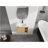 24'' Wall-Mounted Bathroom Vanity With White Ceramic Sink & Soft-Close Door, , Light Oak-120049330-120049329