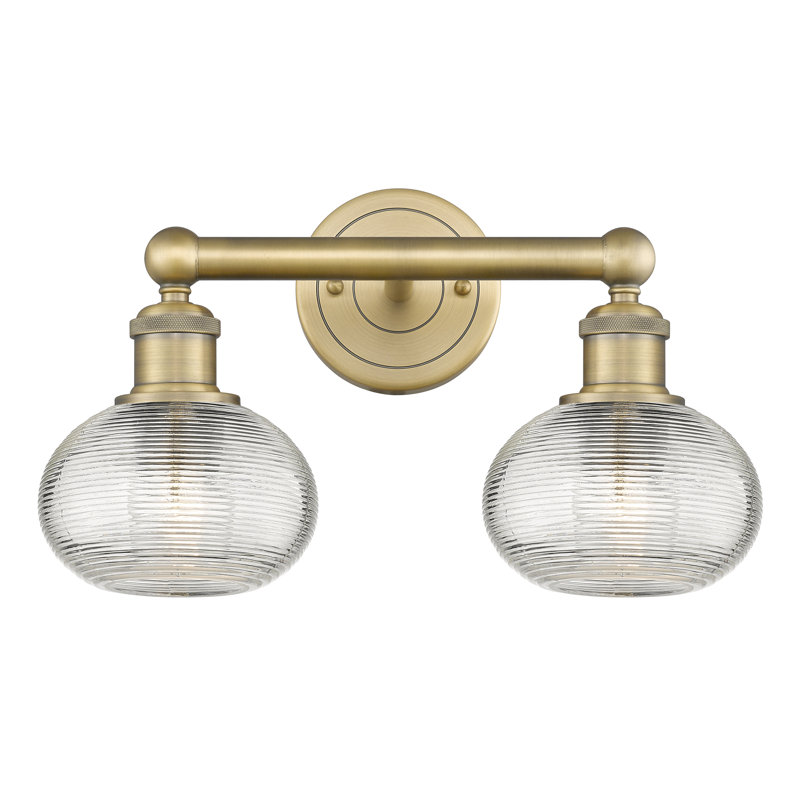 Abat-jour de salle de bain 15 po Edison Jerard, Laiton brossé