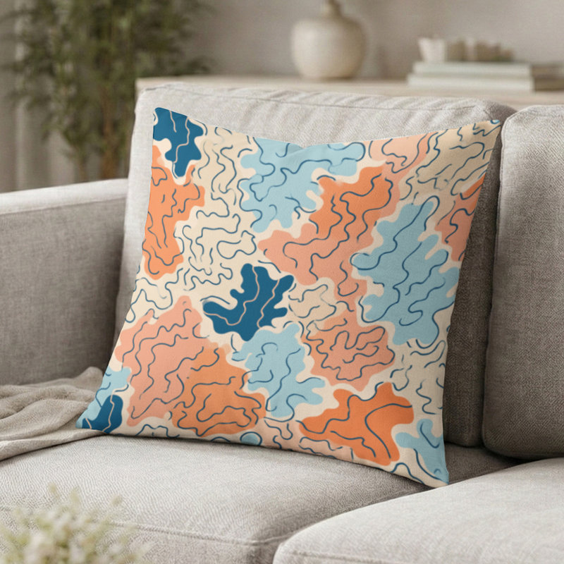 Coussin Abstract Abstract, H 20 po x l 20 po