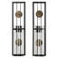 Ensemble de 2 appliques murales en métal-67202348