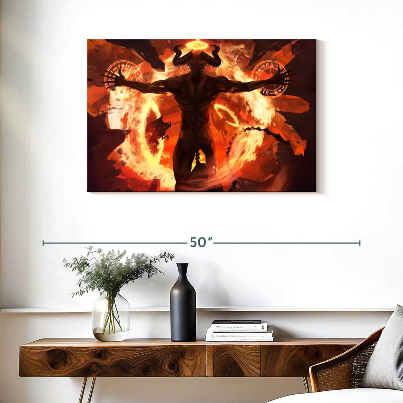 Kelan Demon, 24" H x 36" W