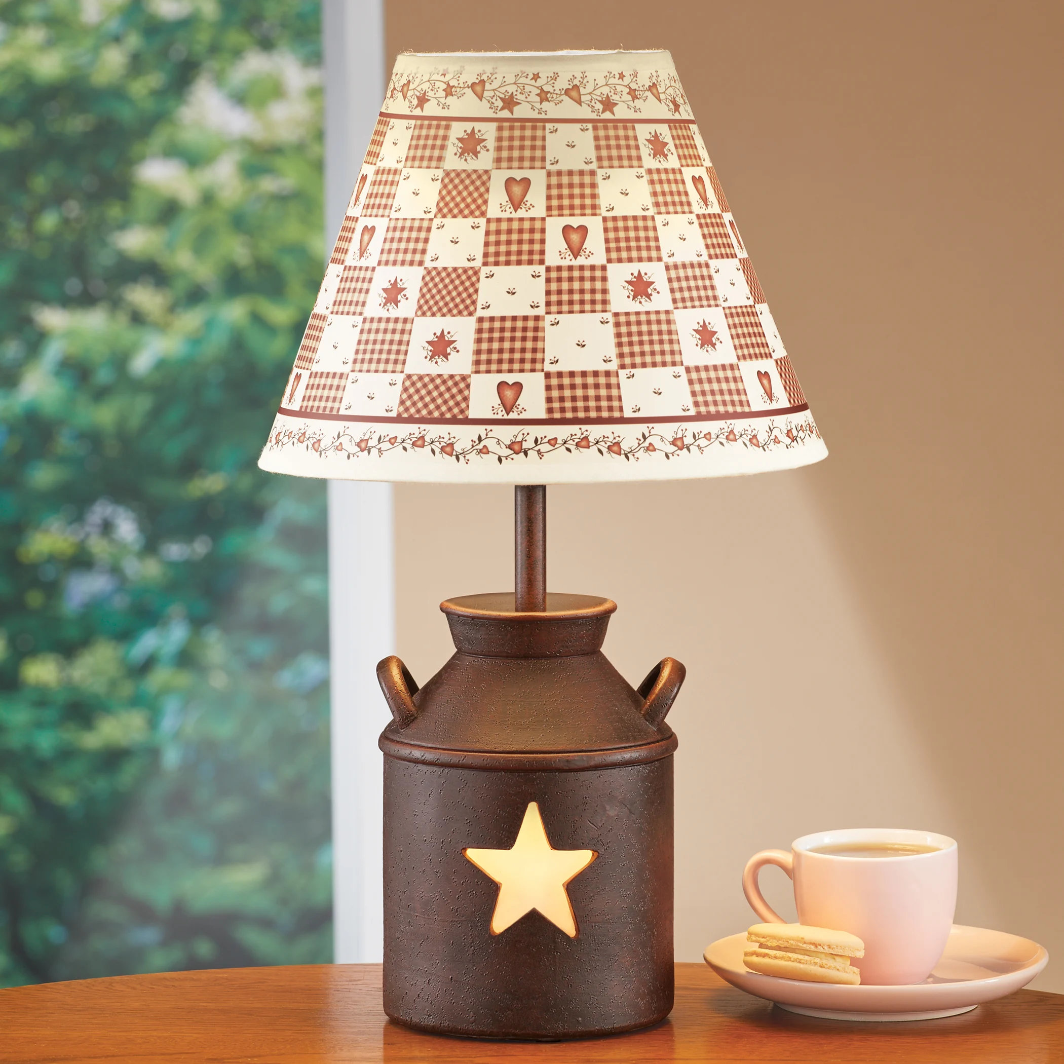 August Grove® Primitive Country Antique Milk Can Table Lamp Wayfair