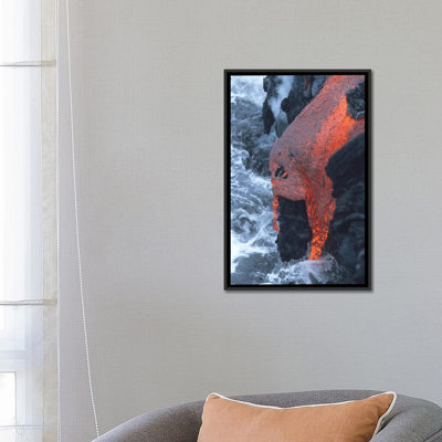 " Lava Flowing Into Sea Kilauea Volcano Big Island Hawaii II " by Richard Roscoe