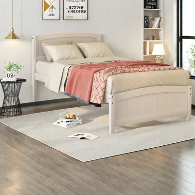 Lits plateforme en bois durable avec tête de lit, design moderne et élégant pour la famille