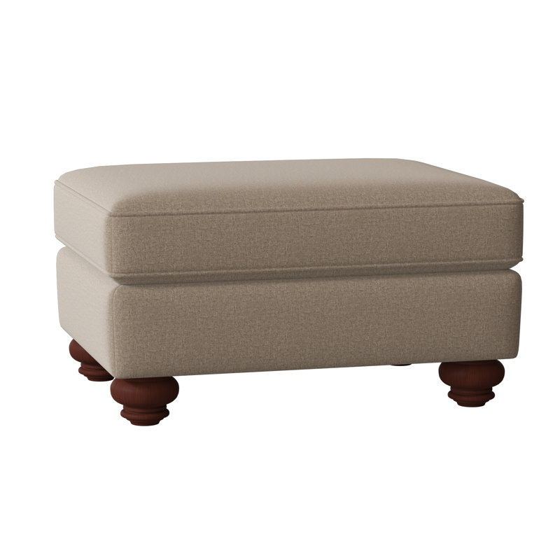 Woodburn 33" Rectangle Standard Ottoman, Manhattan, Craftwood 16 Gray Performance Chenille