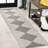 Vinales Diamond Stripe Light Gray/Black Indoor/Outdoor Rug-73695337