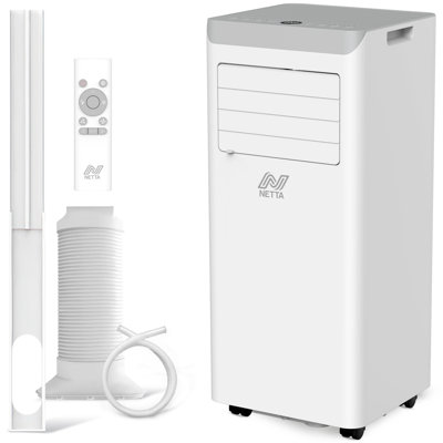 Netta Portable 3-In-1 Air Conditioner With Dehumidifier & Cooling Fan - 24-Hour Timer & Remote Control