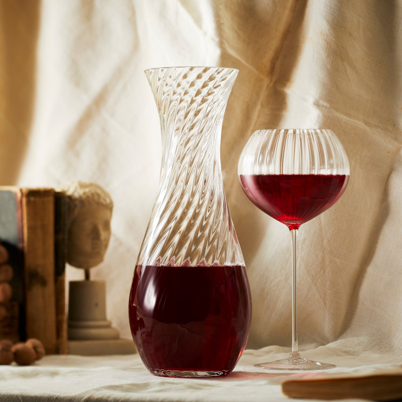 Quinn Crystal Carafe, Rose