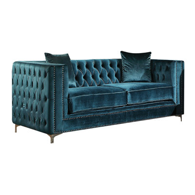 Yinon 77.5'' Velvet Loveseat