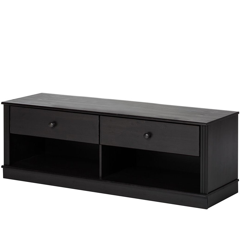 Aloisa Unfinished TV Stand, Black
