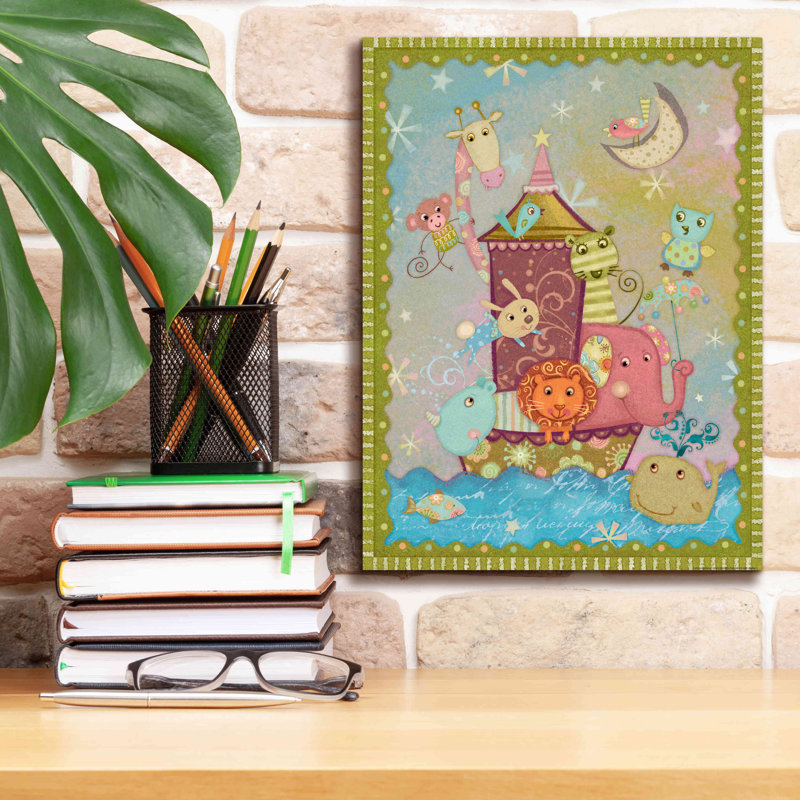 «Ark 1» par Viv Eisner, art mural sur toile, H 16 po x l 12 po x P 0,75 po