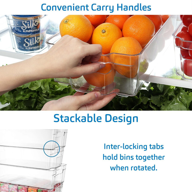 Nykeba Fridge Bin Acrylic Food Storage Container