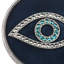 Evil Eye Pewter Round Coaster