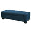 50 po de rangement rectangulaire en tissu bleu avec couvercle rabattable, pieds en bouleau pour une stabilité dans les espaces de vie-1960359342