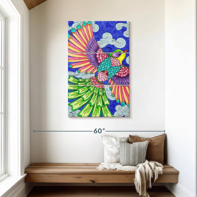 Brampt Winged Things, couleur IV, H 45 po x l 28 po
