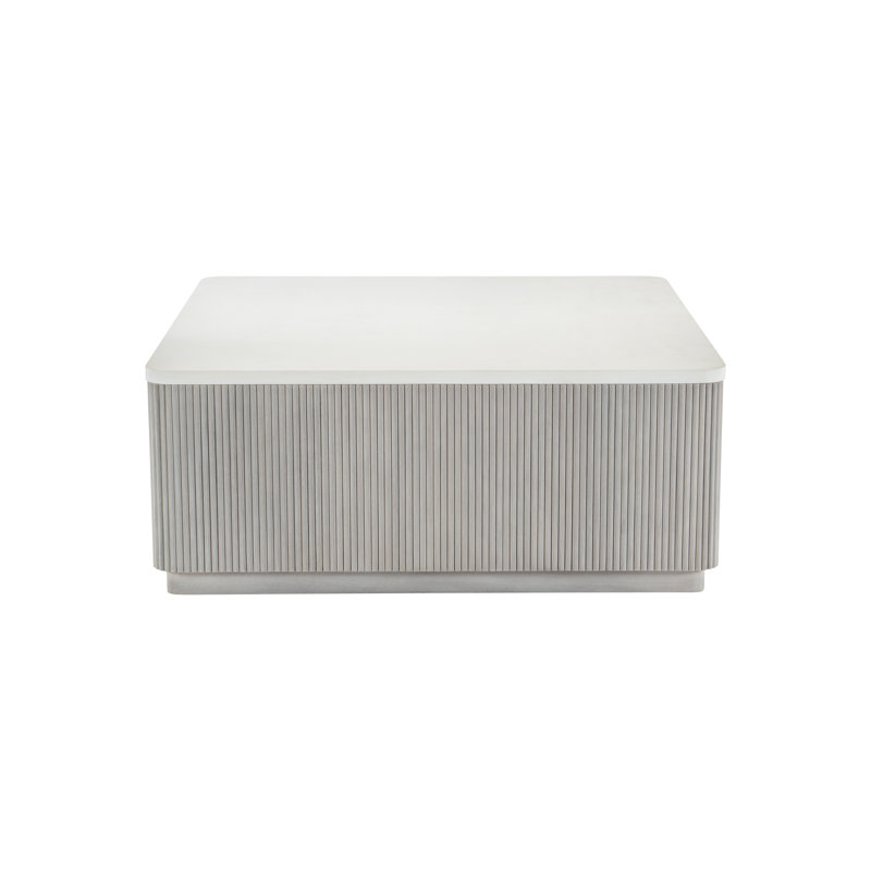 Colonnade Faux Stone Solid Coffee Table