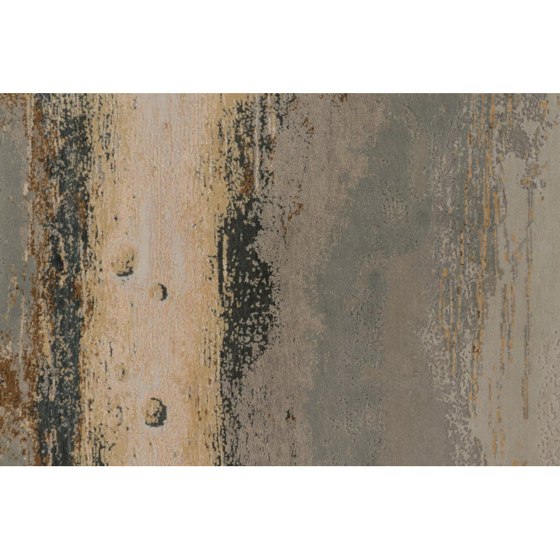 Modern Hand Knotted Abstract Area Rug