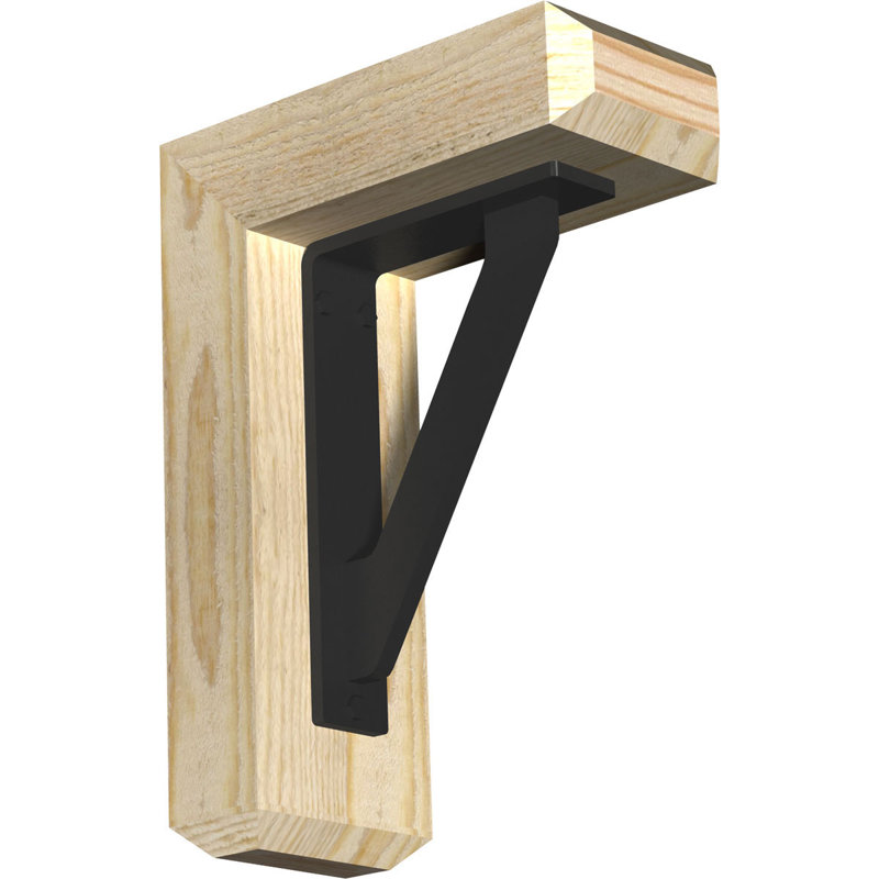 Support de fer simple 4 po Craftsman, H 20 po x P 18 po, Sapin de Douglas l 3 1/2 po x T 4 po (lisse)