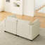 Canapé rembourré 2 places avec 2 coussins lombaires, canapé-lit à assise profonde pour salon, appartement, bureau, studio (2 places)-702266552
