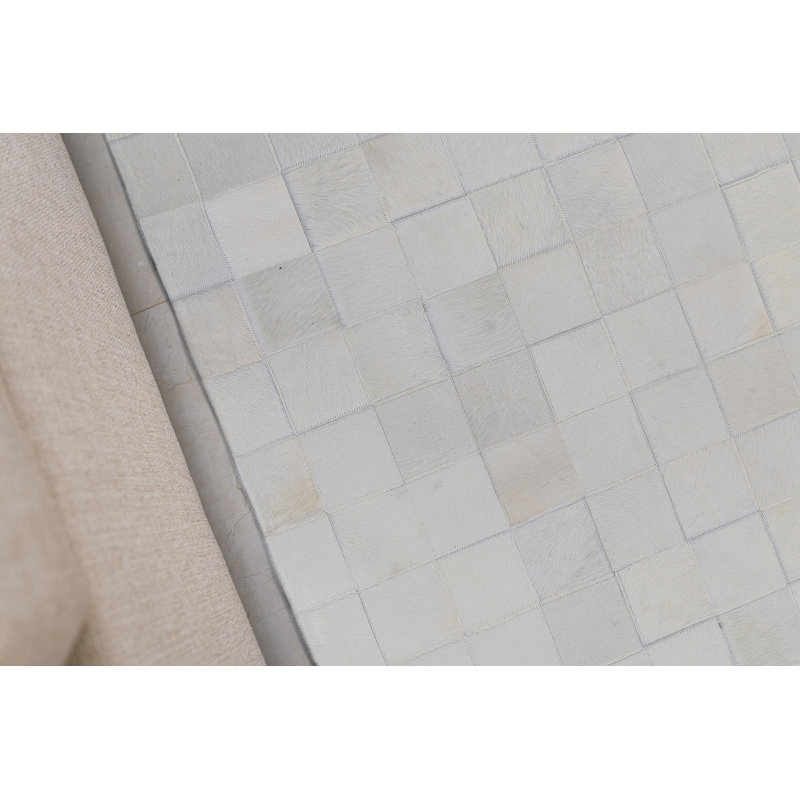 Charlie-Jo Cowhide Geometric Indoor Rug, Rectangle 4' x 6'