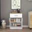 Armoire de rangement Pantry H 33 po, un tiroir, deux tablettes intérieures, deux portes, chêne blanc / clair